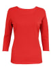 Alkato Alkato Damen Shirt 3/4 Arm mit Rundhals in rot