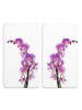 Wenko Herdabdeckplatte Universal Orchideenblüte 2er Set, Herdabdeckplatte Universal Mod. Orchideenblüte 2er Set in Mehrfarbig