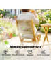 Outsunny Balkonmöbel Set,48L x 55,5B x 88H cm,Naturholz