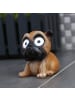 MARELIDA LED Solar Gartenfigur Hund Kira in braun - H: 11cm