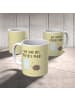 Mr. & Mrs. Panda Becher Milch Keks mit Spruch in Gelb Pastell
