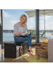 relaxdays Sitzbank in Schwarz - (B)76 x (H)38 x (T)38 cm