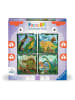 Ravensburger Puzzle 25 + 36 + 42 + 56 Teile Kinderpuzzle 25, 36, 42, 56 Teile - Dinosaurier Ab 4 Jahre in bunt