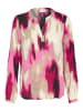 Kaffe Langarm-Bluse KAbeathe in Pink Abstract Print
