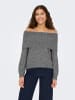 ONLY Strickpullover in Medium Grey Melange