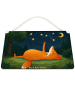 Mr. & Mrs. Panda Wandbild Holz Fuchs Sterne Design ohne Spruch in Weiß