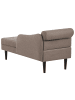 Beliani Chaiselongue YVOIRE in Beige/Schwarz - (W) 68 x (H) 72 x (L) 151 cm