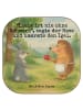 Mr. & Mrs. Panda Glas-Untersetzer Hase Igel Design mit Spruch in Weiß
