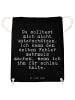 Mr. & Mrs. Panda Turnbeutel Du solltest mich nicht... mit Spruch in Schwarz