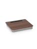 relaxdays Laptopkissen in Braun/ Grau - (B)46 x (H)5,5 x (T)35 cm