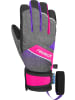 Reusch Fingerhandschuhe Ferdi R-TEX® XT Junior in black melange / pink glo