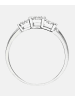 Diamant L'éternel Cluster-Ring aus 375 Weißgold mit Diamant