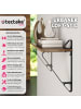 tectake 2er Set Wandregal Irvine 60 x 20 x 33,5 cm, Industrial Holz dunkel, rustikal