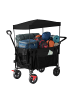 relaxdays Bollerwagen in Schwarz - (B)54 x (H)131 x (T)97 cm
