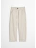 Marc O'Polo Barrel-Hose loose in Gray Silk