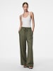 Pieces Hose mit weitem Bein in Deep Lichen Green