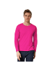 tectake Einfarbiges Langarm-Shirt für Männer, pink