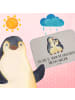 Mr. & Mrs. Panda Badematte Pinguine Einschlafen mit Spruch in Grau Pastell