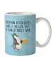 Mr. & Mrs. Panda Mehrwegbecher Pinguin Bier mit Spruch in Eisblau