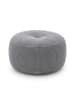 relaxdays Pouf in Hellgrau - (H)35 x Ø 50 cm