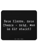 Mr. & Mrs. Panda Mauspad Spruch Erster Schultag Neue Klasse mit ... in Schwarz