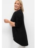 sheego Longshirt in schwarz