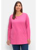 sheego Longshirt in fuchsia