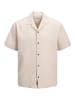 JACK & JONES Junior Waffle Resort-Hemd Kurzarm Jjglobal in moonbeam