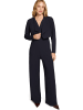 Zero  Jumpsuit Wickeloptik weites Bein in Patch Cream/Dark Blue