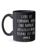 Mr. & Mrs. Panda Pott Spruch Buchhalter Weisheit mit Spruch in Schwarz