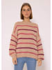 SASSYCLASSY Oversize Strick-Pullover in Beige, Mauve, Lila