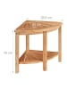 relaxdays Eckregal in Natur - (B)55 x (H)42 x (T)39,5 cm
