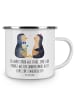 Mr. & Mrs. Panda Teetasse 11. Hochzeitstag Stahlhochzeit mit Spruch in Weiß
