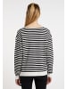 DreiMaster Maritim Damen Strickpullover in Wollweiss Schwarz
