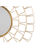 Beliani Dekospiegel LABRIT in Gold - (W) 90 x (H) 90 x (L) 3 cm