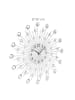 relaxdays Wanduhr in Silber - Ø 50 cm