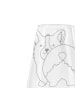 Mr. & Mrs. Panda Weißwein Glas Corgi Po ohne Spruch in Transparent