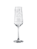 Mr. & Mrs. Panda Champagnerglas Corgi Po mit Spruch in Transparent