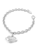 Guess Damen-Armband Herz Charm Kristall S Silber