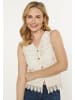 VIRITA Women Vest in Offwhite
