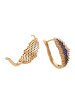 faina Women Earrings in Rose Gold Navy