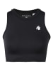 Gorilla Wear Olivia Nahtloses Crop-Top – Schwarz