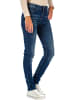 Cipo & Baxx Damen Slim Fit Hose Stonewashed in Blue