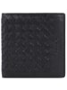 mano Don Luca Geldbörse Leder 10,5 cm schwarz