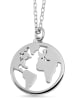 Adeliás Damen Halskette mit Anhänger – aus 925 Silber in silber