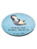 Mr. & Mrs. Panda magnet Pinguin Lachen mit Spruch in Eisblau