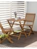 Beliani 2er-Set Gartenstuhl PARAGGI in Braun