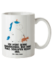 Mr. & Mrs. Panda Becher Einhorn Teddy mit Spruch in Weiß