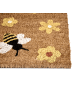 Beliani Fußmatte KIGALIK in Naturfarben/Bunt - (W) 40 x (L) 60 cm