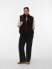 Vero Moda Teddyfell Weste in Chocolate Torte